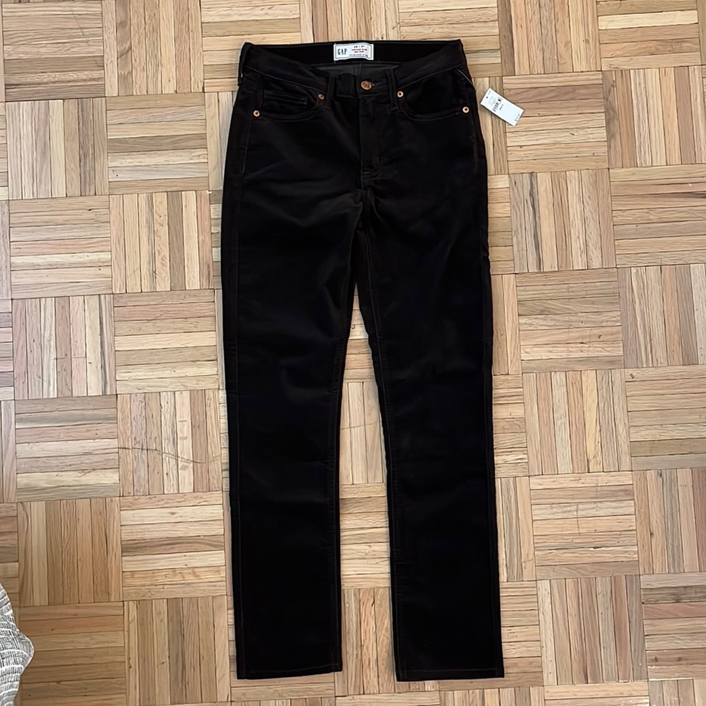 Gap Vintage Slim Mid Rise 25/O R Brown Corduroy Pants